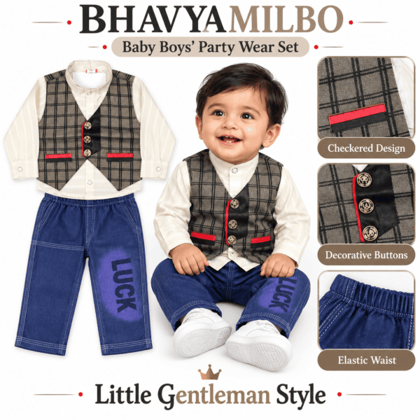 Baby boy party wear set Numar _ 18