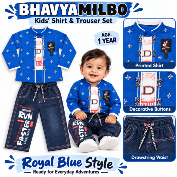 Orange and  Royal Blue set for 1 yar - 18 No.